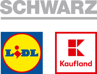Логотипы Schwarz Gruppe, Lidl, Kaufland.