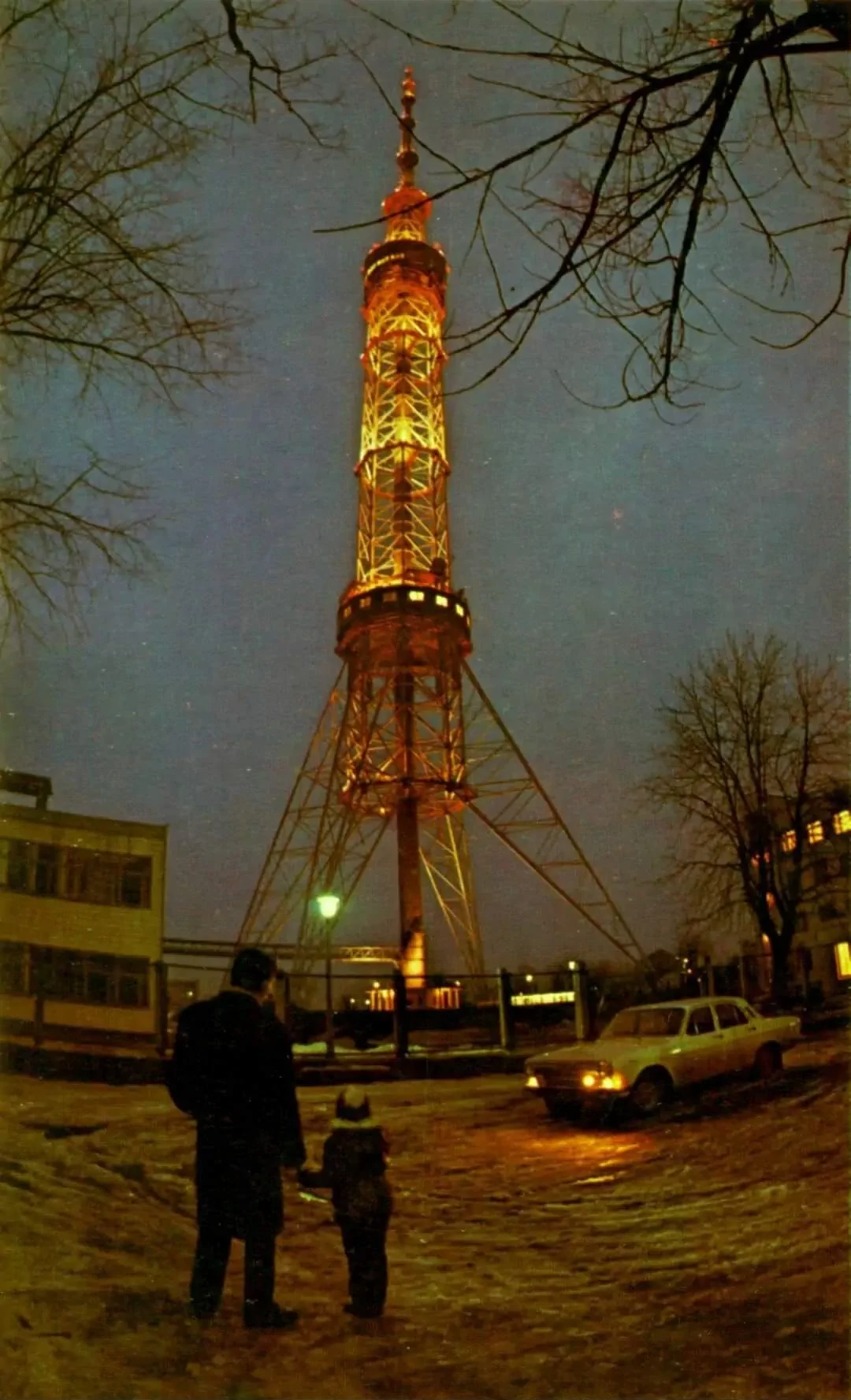Киевская телебашня (Київська телевежа), фото 1970-х